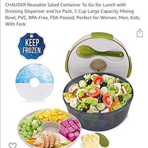 CHAUDER Reusable Salad Container To Go for Lunch